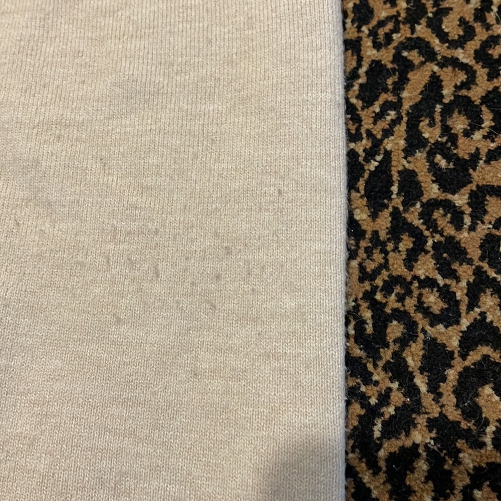 French Connection Oversized High- Low Beige Round… - image 3